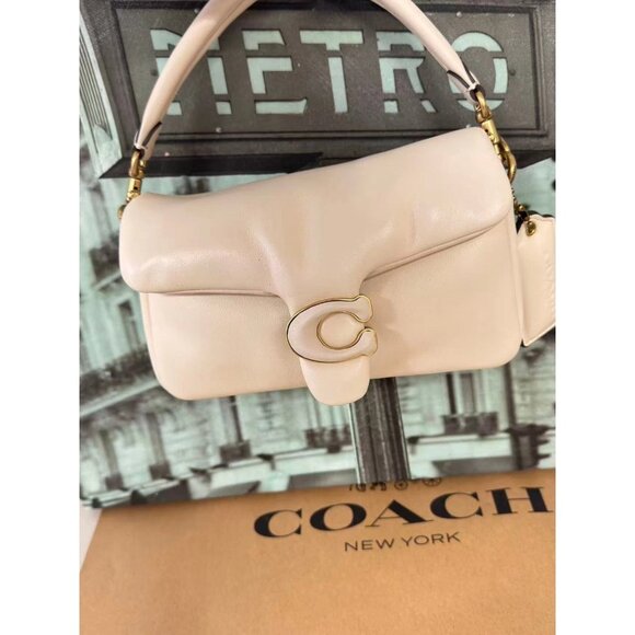 Coach CR703 Pillow Tabby Shoulder Bag 20 IN CHALK - Picture 4 of 8